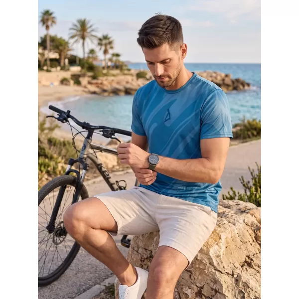  Männer funktionaler T -Shirt Premium ALTISPORT VOJ/ALM072TR01 MITTERNACHT BLAU 