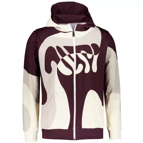  Herren -Sweatshirt auf Reißverschlussprämie ALTISPORT VOJ/ALM056MI02 BEIGE/ROT 