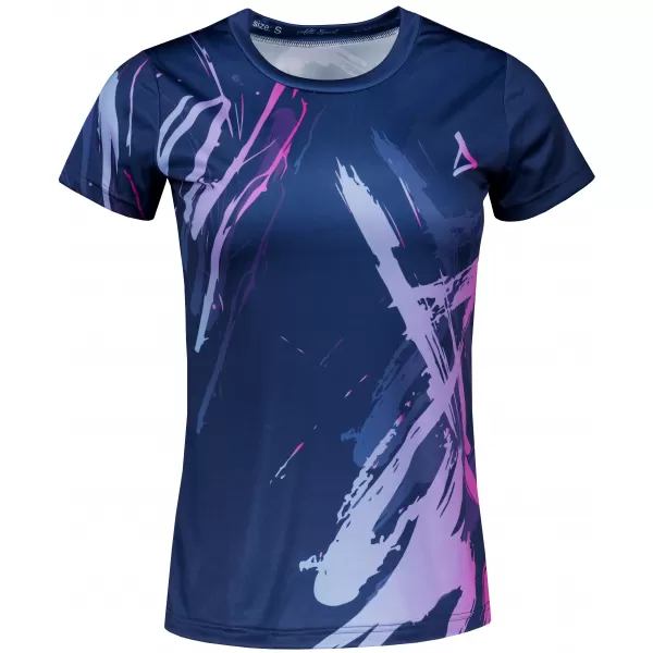  Frauenfunktional T -Shirt Premium ALTISPORT VOJ/ALW074TR01 BLAU-VIOLETT 