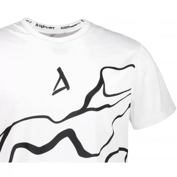  Männer funktionaler T -Shirt Premium ALTISPORT VOJ/ALM073TR01 WEIß 