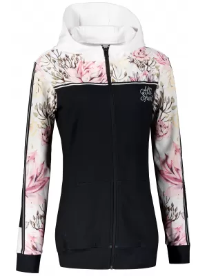 Frauen -Sweatshirt bei Reißverschlussprämie ALTISPORT VOJ/ALW008MI02 SCHWARZ