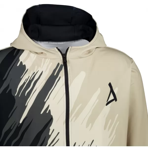  Herren -Sweatshirt auf Reißverschlussprämie ALTISPORT VOJ/ALM006MI02 SCHWARZ -BROWN 