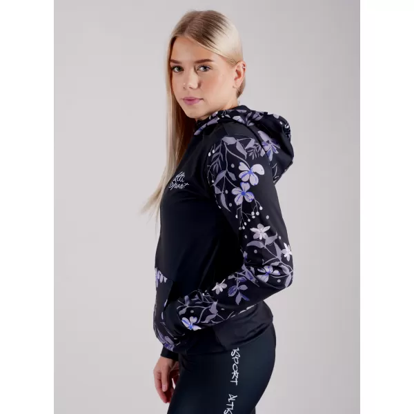  Frauen -Sweatshirt bei Reißverschlussprämie ALTISPORT VOJ/ALW063MI02 SCHWARZ 
