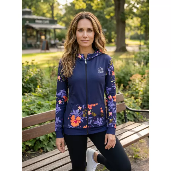  Frauen -Sweatshirt bei Reißverschlussprämie ALTISPORT VOJ/ALW063MI02 DUNKELVIOLETT 
