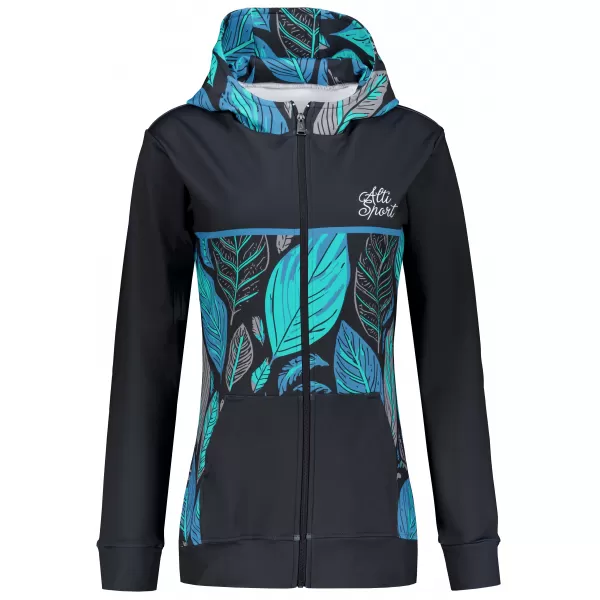  Frauen -Sweatshirt bei Reißverschlussprämie ALTISPORT VOJ/ALW061MI02 BLAU 