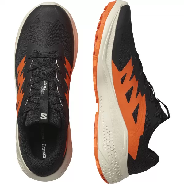  Herrenschuhe SALOMON ALPHAGLIDE L47801100 SCHWARZ/REGENTAG/ROTORANGE 