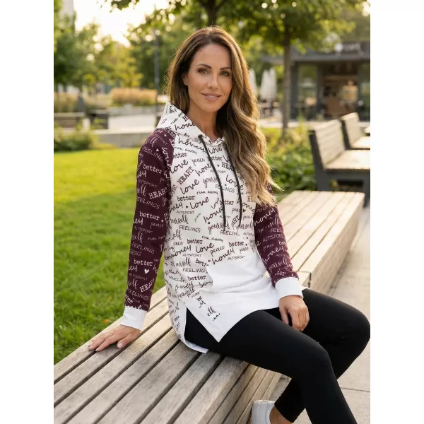  Funktionaler Sweatshirt -Prämie von Frauen ALTISPORT VOJ/ALW067MI03 BURGUND 