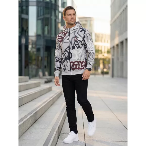  Herren -Sweatshirt auf Reißverschlussprämie ALTISPORT VOJ/ALM054MI02 DUNKELGRAU 