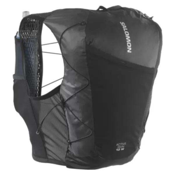  Damenrucksack SALOMON ACTIVE SKIN 12 WOMEN SET LC2178600 SCHWARZ/METALL 