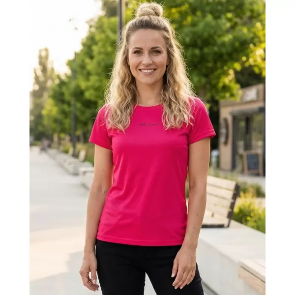  Frauenfunktional T -Shirt Premium ALTISPORT VOJ/ALW075TR01 LEUCHTEND ROT 