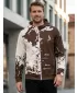 Herren -Sweatshirt auf Reißverschlussprämie ALTISPORT VOJ/ALM057MI02 BRAUN