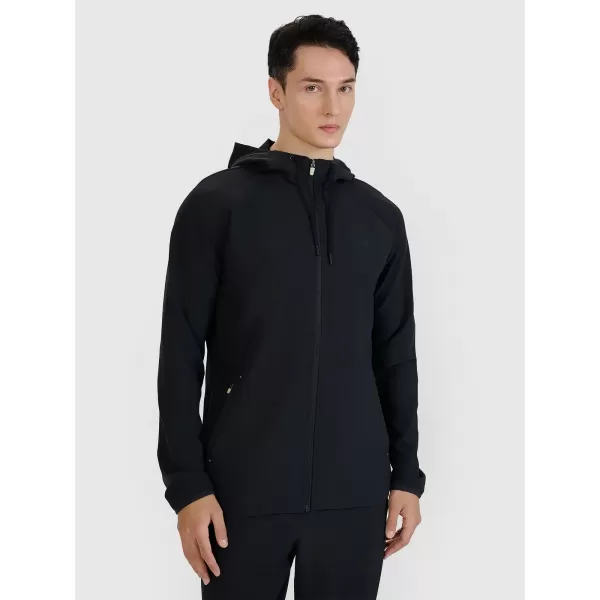  Männer funktionales Sweatshirt 4F WSS25TFSWM458 TIEF SCHWARZ 