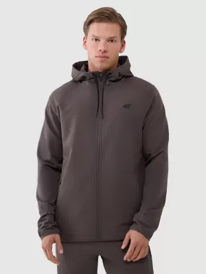 Männer funktionales Sweatshirt 4F WSS25TFSWM458 BRAUN