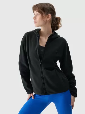 Damens Sweatshirt 4F WMM00TFLEF315 TIEF SCHWARZ