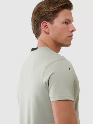 Herren -funktionales Hemd 4F WSS25TFTSM1215 OLIVE