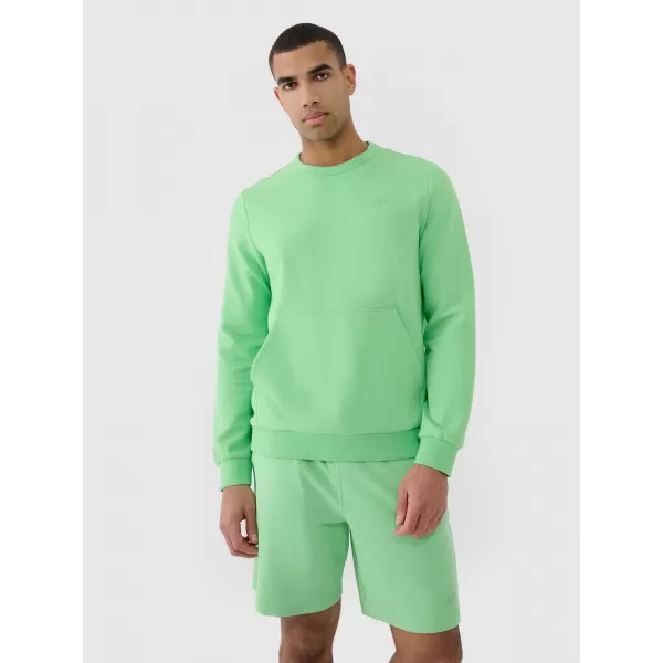  Herren -Sweatshirt 4F RSS25TSWSM2149 HELLGRÜN 