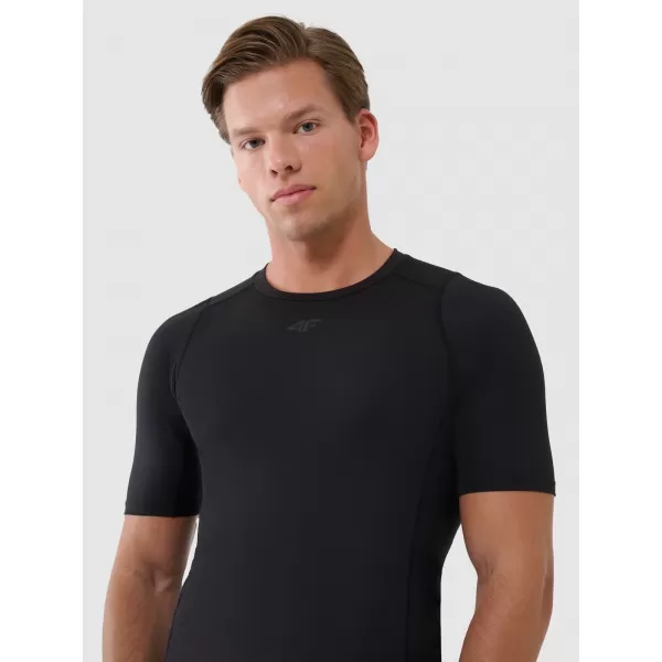  Herren -funktionales Hemd 4F WSS25TFTSM1218 TIEF SCHWARZ 