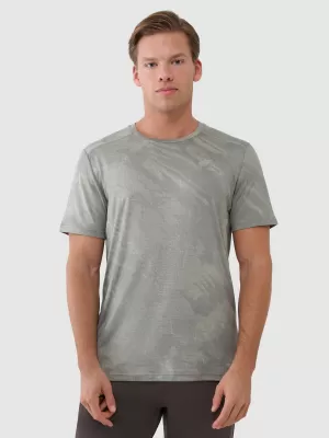 Herren -funktionales Hemd 4F WSS25TFTSM1216 OLIVENALLOVER