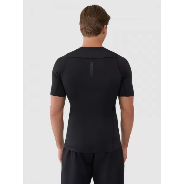  Herren -funktionales Hemd 4F WSS25TFTSM1218 TIEF SCHWARZ 