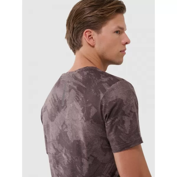 Herren -funktionales Hemd 4F WSS25TFTSM1216 BROWN ALOVER 