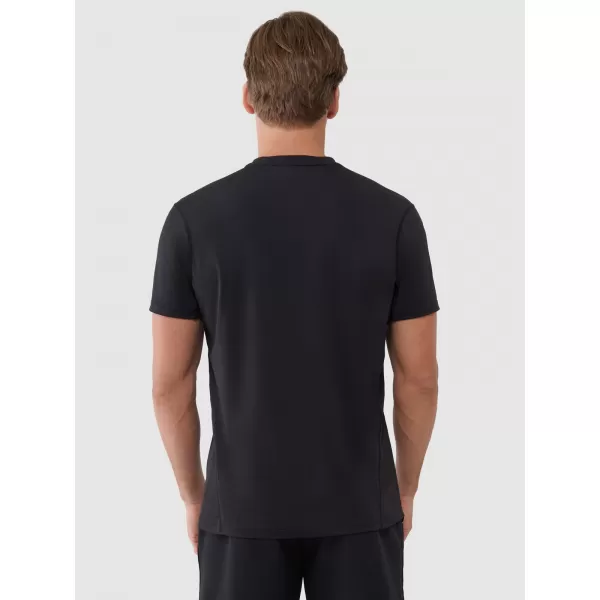  Herren -funktionales Hemd 4F WSS25TFTSM1215 TIEF SCHWARZ 