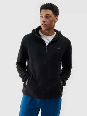 Fleece Sweatshirt 4F WMM00TFLEM317 TIEF SCHWARZ
