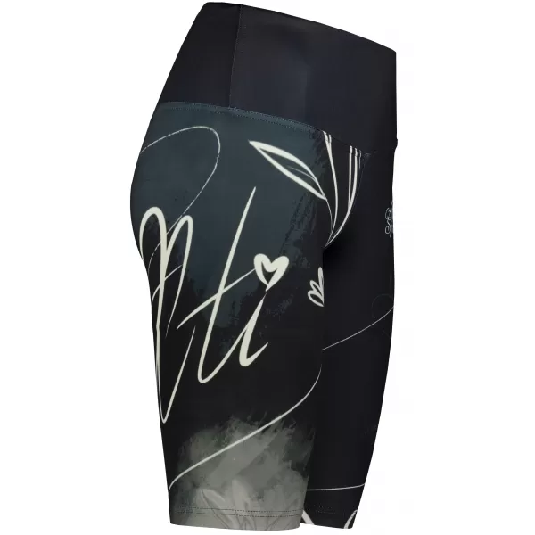  Frauen -Leggings über den Knien Premium ALTISPORT VOJ/ALW083LEG02 SCHWARZ UND WEIß 