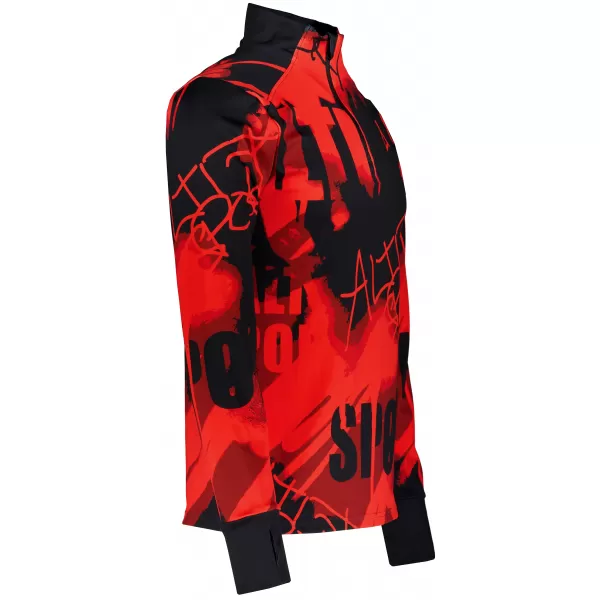  Herren Sport Sweatshirt Premium Plus ALTISPORT VOJ/ALM076MI04 SCHWARZ/ROT 