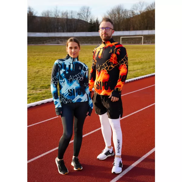  Frauen Sport Sweatshirt Premium Plus ALTISPORT VOJ/ALW076MI04 BLAU/SCHWARZ 