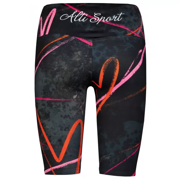  Frauen -Leggings über den Knien Premium ALTISPORT VOJ/ALW082LEG02 SCHWARZ 