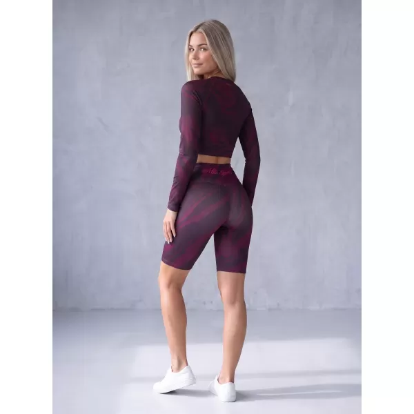  Frauen -Leggings über den Knien Premium ALTISPORT VOJ/ALW072LEG02 WEINRÖTET 