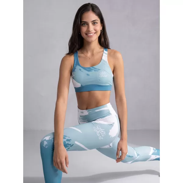  Lange Leggings für Frauen Premium ALTISPORT VOJ/ALW081LEG01 BLAU 