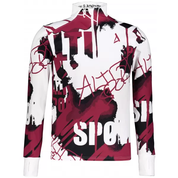  Herren Sport Sweatshirt Premium Plus ALTISPORT VOJ/ALM076MI04 WEIß/ROT 