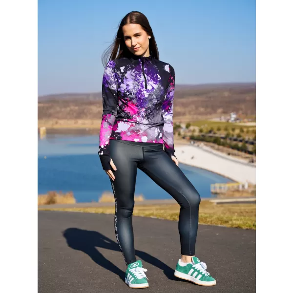  Frauen Sport Sweatshirt Premium Plus ALTISPORT VOJ/ALW055MI04 SCHWARZ -PINK 