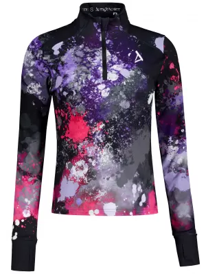 Frauen Sport Sweatshirt Premium Plus ALTISPORT VOJ/ALW055MI04 SCHWARZ -PINK
