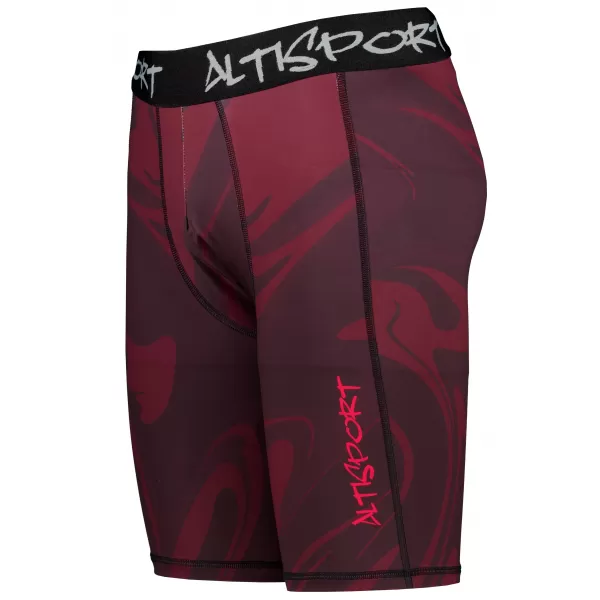  Männersport -Leggings über den Knien der Prämie ALTISPORT VOJ/ALM072LEG02 WEINRÖTET 