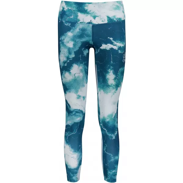  Lange Leggings für Frauen Premium ALTISPORT VOJ/ALW066LEG01 GRÜN -BLUE 