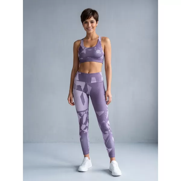  Lange Leggings für Frauen Premium ALTISPORT VOJ/ALW080LEG01 GRAUVIOLETT 