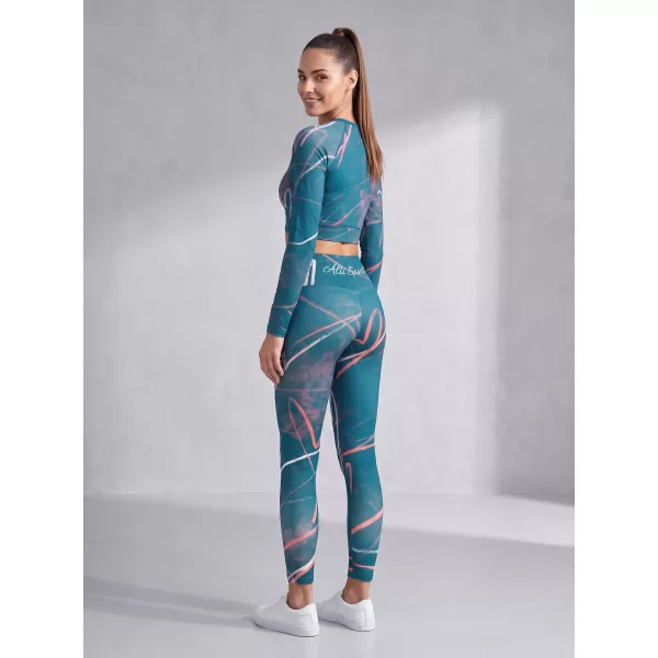 Lange Leggings für Frauen Premium ALTISPORT VOJ/ALW082LEG01 KEROSIN 