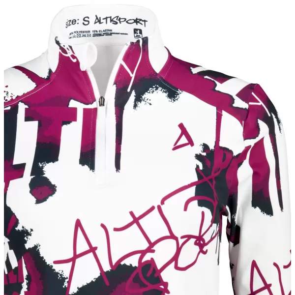  Frauen Sport Sweatshirt Premium Plus ALTISPORT VOJ/ALW076MI04 WEIß/WEIN 