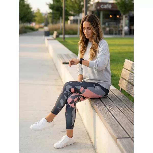  Lange Leggings für Frauen Premium ALTISPORT VOJ/ALW080LEG01 SCHWARZ-LOSOS 