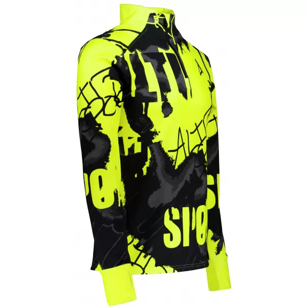  Herren Sport Sweatshirt Premium Plus ALTISPORT VOJ/ALM076MI04 FLUO-GELB 
