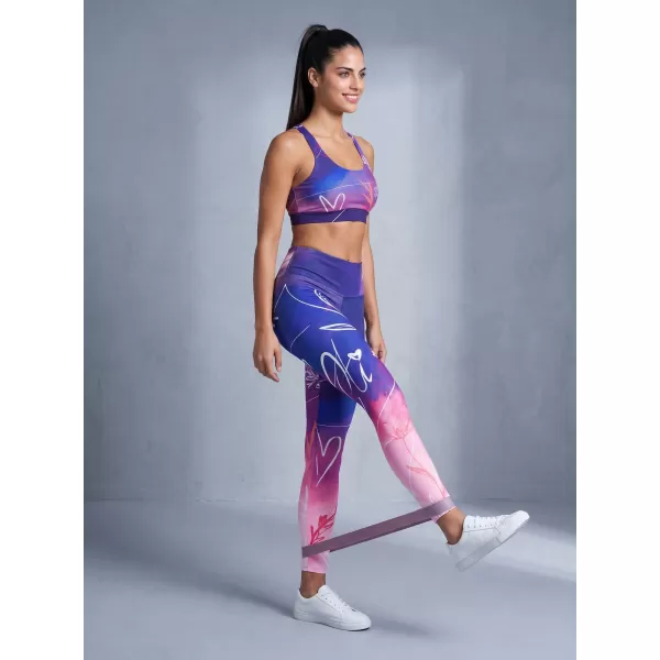  Lange Leggings für Frauen Premium ALTISPORT VOJ/ALW083LEG01 LILA 