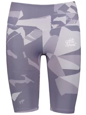 Frauen -Leggings über den Knien Premium ALTISPORT VOJ/ALW080LEG02 GRAUVIOLETT