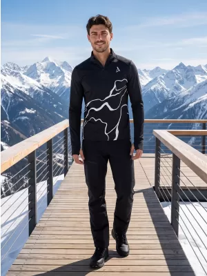 Herren Sport Sweatshirt Premium Plus ALTISPORT VOJ/ALM073MI04 SCHWARZ