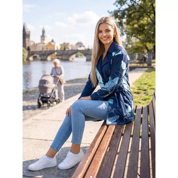  Frauen -Sweatshirt -Premium -Tasche für Frauen ALTISPORT VOJ/ALW086MI05 DUNKELBLAU 