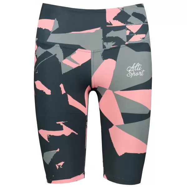  Frauen -Leggings über den Knien Premium ALTISPORT VOJ/ALW080LEG02 SCHWARZ-LOSOS 