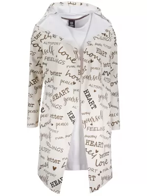 Damen -Strickjacke Premium ALTISPORT VOJ/ALW067MI07 CREME