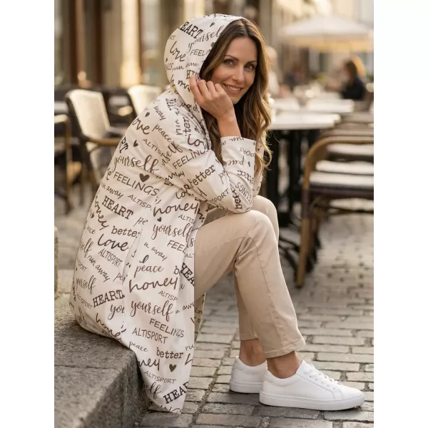  Damen -Strickjacke Premium ALTISPORT VOJ/ALW067MI07 CREME 