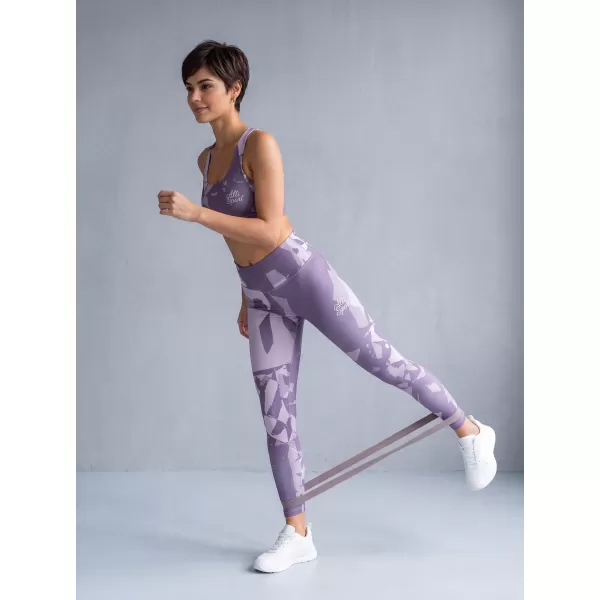  Lange Leggings für Frauen Premium ALTISPORT VOJ/ALW080LEG01 GRAUVIOLETT 